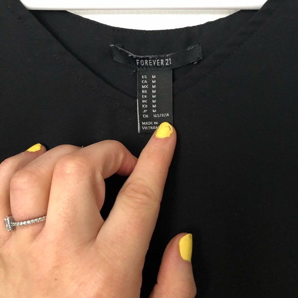 Forever 21 black blouse - Picture 2 of 4